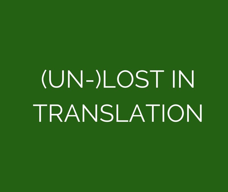 Unübersetzbare Wörter aus der ganzen Welt sowie der Beruf des Übersetzens im Allgemeinen